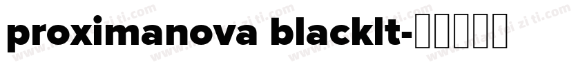 proximanova blacklt字体转换